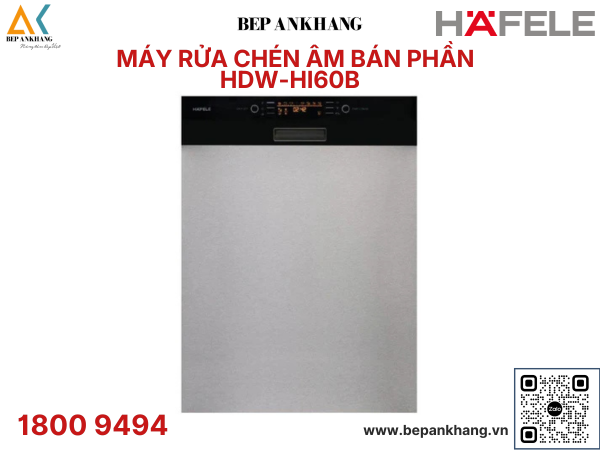 MÁY RỬA CHÉN ÂM TỦ HAFELE  HDW - HI60B 533.23.210